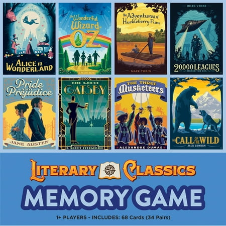 MasterPieces Literary Classics Memory Matching Game for Adult