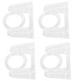 thumbnail image 1 of 4 piezas de soporte de barra sin agujeros, ganchos de soporte para cortina de clavos para dormitorio, barra de toalla, anillo de montaje en pared, soportes sin taladro, 1 of 6