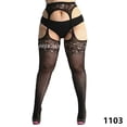 thumbnail image 1 of Porte-jarretelles en Résille Bas Collants Cuisse Haute Été Aguichant Chaud 1103 Taille Unique, 1 of 4