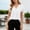 White, variant on Molidfa women's flutter sleeve v neck short sleeve solid casual blouse