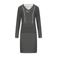 thumbnail image 6 of Cmfcve Women's Casual Dresses Long Sleeve Wrap Hooded Sweatshirt Dress V-Neck Pocket Travel Midi Dresses, 6 of 6