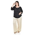 thumbnail image 4 of Blusa con detalle de borlas Roman Fashion /Tallas Extras, 225 (Negro) negro 42, 4 of 5