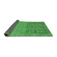 thumbnail image 2 of Ahgly Company Indoor Square Oriental Emerald Green Industrial Area Rugs, 8' Square, 2 of 4