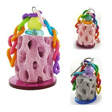 Hypeety Bird Chew Toy Calcium Teeth Grinding Chew Treats Toy for Hamster Bird Parrot African Grey Parakeets Cockatiels Conure