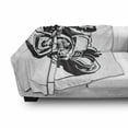 thumbnail image 3 of Motorcycle Soft Flannel Fleece Blanket, Cool and Talented Rider Wheelie Doing Stunt Urban Extreme Performances, Cozy Plush for Indoor and Outdoor Use, 70" x 90", Charcoal Grey White, by Ambesonne, 3 of 6