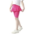 thumbnail image 2 of Girls Knee-Length Leggings with Skirt  Summer Stretchy Athletic Pants for Girl 3-11 Years, 2 of 9