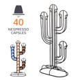 thumbnail image 4 of Soporte Para Cápsulas Nespresso, Soporte Para Cápsulas De Café De Acero Inoxidable, Dispensador De Cactus, Torre Dispensadora De Café, Compatible Con Soporte Noticed HA013845-00, 4 of 5