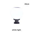 thumbnail image 3 of Bewildely Columna de luz nocturna de acero inoxidable, lámpara de poste alimentada por energía Solar, herramienta de iluminación de Pilar de césped Iluminación y accesorios Luz blanca 25cm Bewildely HA072933-03, 3 of 6