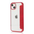 thumbnail image 3 of Decase for iPhone 14 Plus Flip Luxury Leather Case Lychee Pattern Soft Clear Back with Card Slot Kickstand Function Anti-Scratch Full Body Protective Case For iPhone 14 Plus,Red, 3 of 7