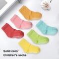 thumbnail image 3 of 12 Pairs Toddler Socks With Grips Floor Crew Sock Comfortable Breathable for Kids Infants Boys Girls Spring Summer Fall L Type7, 3 of 8