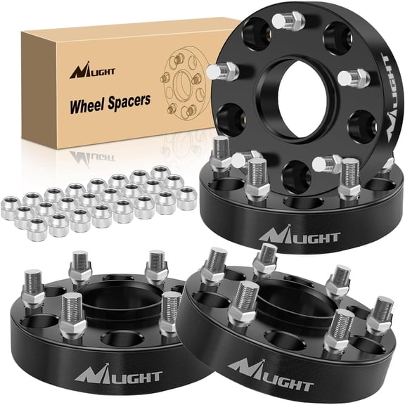 Nilight 6x5.5 Wheel Spacers for Ram 1500 2019 2020 2021 2022 2023 2024,1.5 inch Wheel Spacers with 77.8mm Hub Bore M14x1.5 Studs-4 PCS
