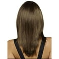 thumbnail image 4 of LHWEN Fashion Brown Straight Wig for Women Elegant Medium Length Heat Fiber Adjustable Cap Realistic Look Easy to and Maintain Suitable for Most, 4 of 6