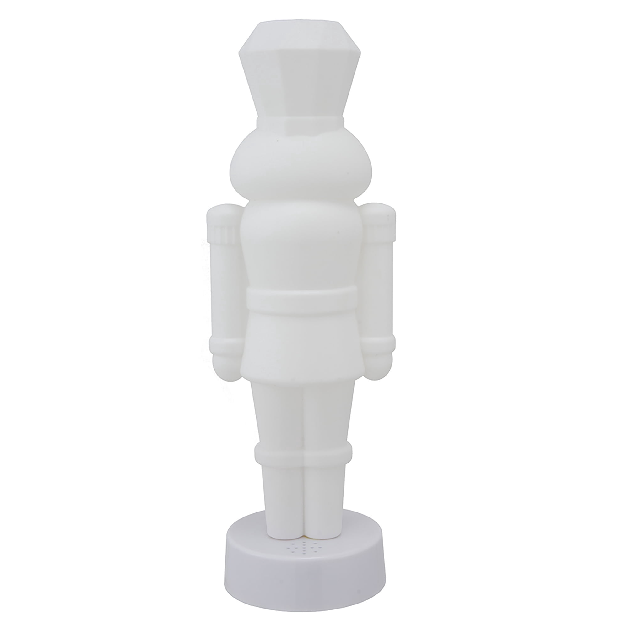 Light-Up Blow Mold Paint-it-Yourself Nutcracker Christmas Decoration, White, 11", by Holiday Time