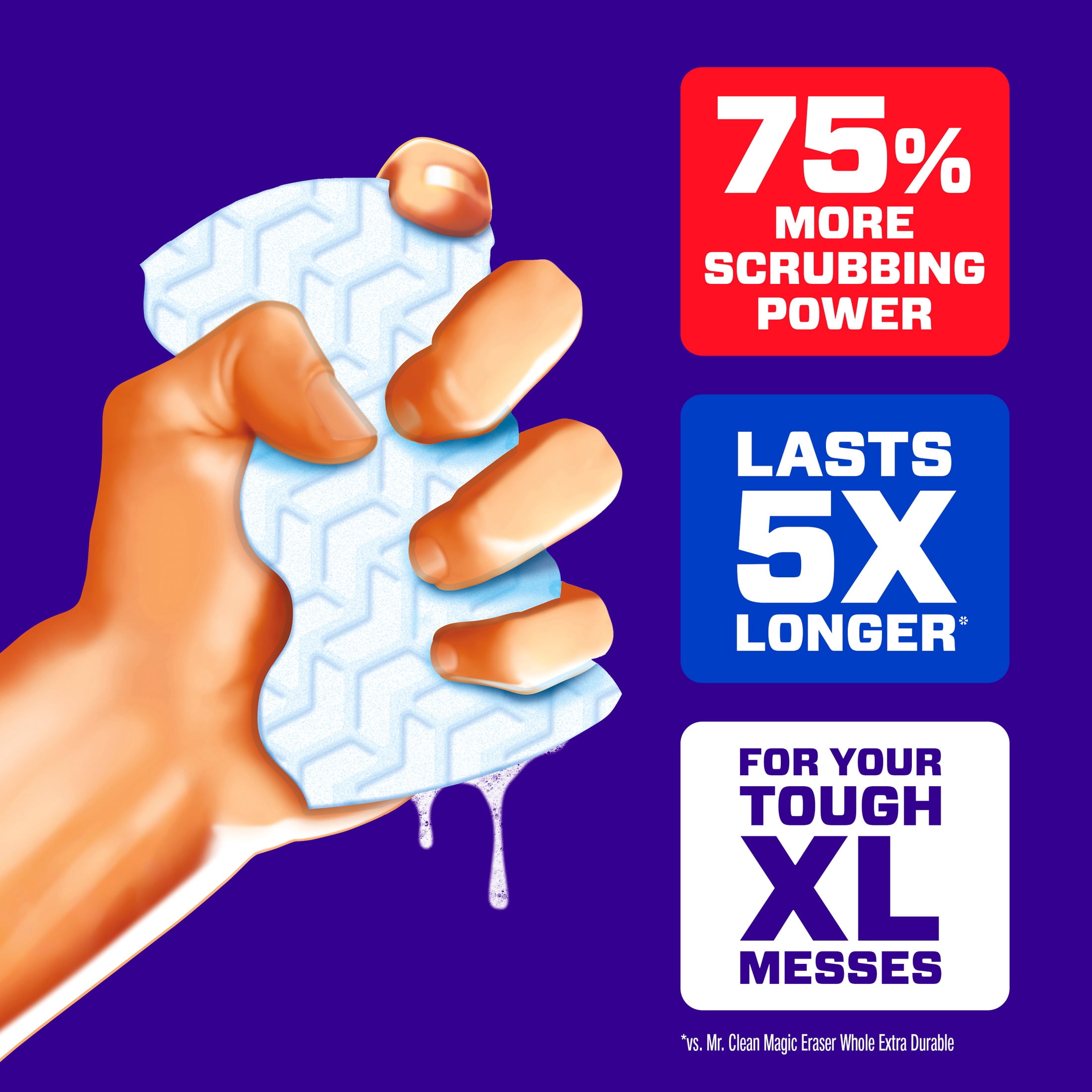 Mr. Clean Magic Eraser Sponge, Whole Home Extra Durable XL, 8ct