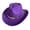 #01-Purple, variant on Cowboy Hat for Women and Men Western Cowboy & Cowgirl Hat Pinch Front Wide Brim Style Men Fedora Hats