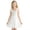 White, variant on Girls Ruffled Dress Smocked Square Neck A-Line Short Dress Sleeveless/Short Sleeve Casual Summer Cute Dresses (6-7 Years, Pink|Short-Sleeve)