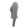thumbnail image 2 of Playera George para Dama, Manga Larga Gris Talla EEG, 2 of 4