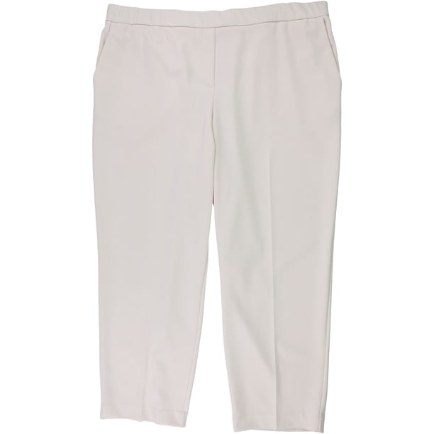 Alfani Pantalones casuales con control de barriga para mujer, rosa, XXL