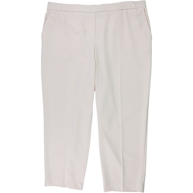 Alfani Pantalones casuales con control de barriga para mujer, rosa, XXL