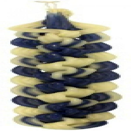 Flat Havdalah Candle - Majestic Giftware SC-HBW18 Safed Havdalah 18-Wick Candle, 14-Inch, Blue-White