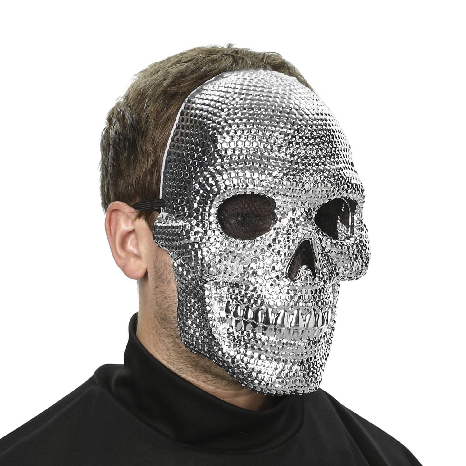 Rhinestone Skull Mask