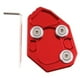 thumbnail image 2 of Almohadilla de soporte lateral de pie shamjiam para motocicleta 2010-2015 rojo, 2 of 7