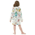 thumbnail image 7 of FORMRS Niños Bathrobe Unisex Hooded Robe Soft Plush Pajamas Sleepwear, Size 2-3T, Colorful School, 7 of 7