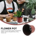 thumbnail image 3 of SHISUYAN 50PCS Plastic Flowerpot Creative Breathable Flower Pot Succulents Flower Pot Basin Pot - Diameter (Brown, Random Style Hole), 3 of 9