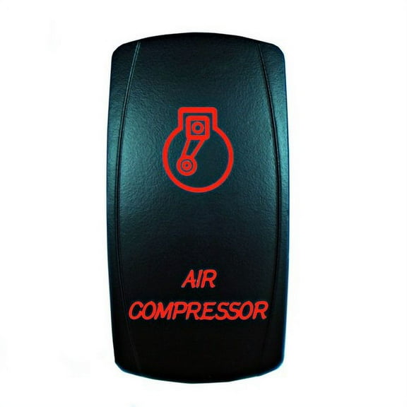 STV Motorsports Red LED Laser Rocker Switch AIR COMPRESSOR