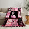 thumbnail image 3 of Flamingo Blanket for Girls Women Super Soft Cozy Flamingo Stuff Decor Fleece Throw Blanket Warm Plush Fuzzy Flamingo Animal Flannel Gifts Blankets for Adults Kids 50"x40", 3 of 6