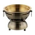 thumbnail image 1 of Olla caliente tradicional china, mini olla caliente, té con leche, olla caliente de acero inoxidable, pequeña olla caliente para acampar, restaurante, bronce, 1 of 8