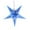 Blue, variant on Golden 3D Star Paper Lantern, 35Inch (Approx) Foldable Hanging Decor With Cutout Star Patterns, For Festival, Birthday, Mall Scene Decoration
