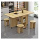 thumbnail image 1 of Mesa de comedor pequeña para el hogar, cocina simple, plegable, multifuncional, móvil, 1 of 4
