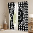 thumbnail image 3 of Feelyou Fashion Monogrammed B Curtains Pack of 2 (42x84 Each) for Teen, Bohemian Western Flower Curtains Blackout, Square Abstract Bedroom Curtains, Living Room Curtains Decor, 3 of 6