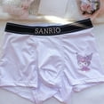 thumbnail image 4 of Sanrio Hello kitty Kuromi Pochacco Cinnamoroll My melody men's new cute cartoon pattern comfortable and breathable boxer briefs, 4 of 12