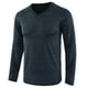 thumbnail image 1 of pstuiky camisetas de manga larga para hombre, Blusa de moda para hombre, camiseta de manga larga con cuello en V top de hombre l, 1 of 8