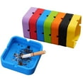 thumbnail image 5 of Hadanceo Ash Tray Windproof  Easy to Clean SquareDesktop Ashtray Multi-use Practical for Home, 5 of 7