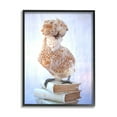 thumbnail image 2 of Stupell Industries Polish Bouffant Crest Bird Elegant Intellectual Bookstack,11 x 14, Design by Tania Soderman, 2 of 5