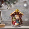 thumbnail image 4 of Nativity-Inspired “Jesus Was Born” Desktop Resin Statue, Small Holiday Accent Figurine for Shelves, Desks, and Mantels, 4 of 6