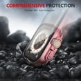 thumbnail image 6 of 2 Pack Hard PC Case Built in Tempered Glass Compatible with 49mm Apple Watch Ultra 3 2025 / 2 (2024)/ Ultra, Protective Case with Screen Protector for iWatch, Shockproof Cover, 1 Pink + 1 Transparent, 6 of 7