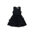 thumbnail image 4 of Kensie Girl Rosette Reverse Border Black Dress, Sizes 4-16, 4 of 5