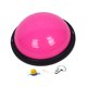 thumbnail image 1 of Banco de equilibrio infantil, plataforma de ejercicios con forma de media cúpula y bandas de resistencia. Rosa, 1 of 8