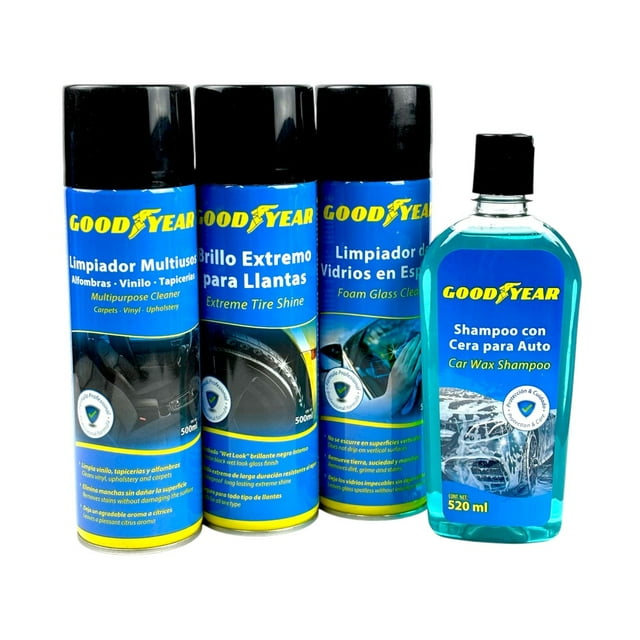 Kit De Limpieza Para Auto Goodyear Completo Para Interior