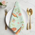 thumbnail image 2 of Easter Eggs Cloth Napkins, Carrots Spring Daisy Botanical Rustic Green Washable and Reusable Dinner Napkins Set of 2, Table Napkin for Kitchen Party Birthday Wedding Hotel Housewarming 20"x20", 2 of 9
