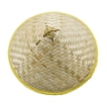 thumbnail image 3 of Sombrero de bambú Tejido Sombrero de sombra dura Dibujo Pintura Artesanía Artesanía Sombrero chino Sombrero oriental Sombrero de arrozal para 14 pulgadas Sunnimix Sombrero trenzado de bambú, 3 of 8