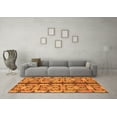 thumbnail image 3 of Ahgly Company Indoor Square Abstract Orange Modern Area Rugs, 4' Square, 3 of 4