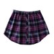 thumbnail image 1 of Púrpura CheckLMini Falda Camisa Extensores Capas ajustables Falso Top Conjunto de barrido inferior, 1 of 5