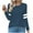 01 Navy, variant on YueHuiYing Long Sleeve Shirts for Women Fall Winter Clothes Crew Neck Casual Tops Loose Fit Tees Fashion Outfits