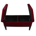 thumbnail image 4 of Banc de Rangement de 19 Po de Hauteur avec Coussin Élévateur Double Touffeté Rouge, 4 of 4