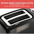 thumbnail image 6 of BLACK+DECKER 2-Slice Extra Wide Slot Toaster, Black, T2569B, 6 of 10